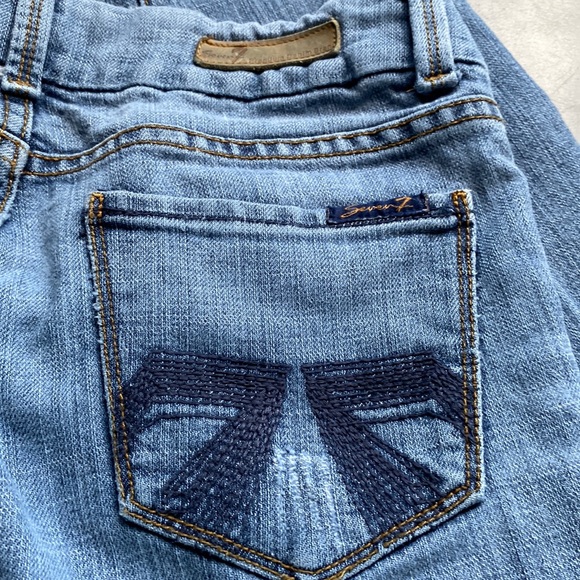 Seven7 jeans embroidered pockets 28 Regular boot cut - Picture 1 of 11